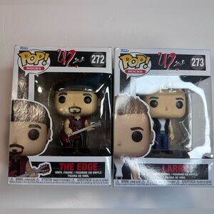 Funko Pop! U2 The Edge and Larry Figures